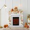 (2 PCS) -Fall Maple Leaf Garland with White Pumpkins Clusters